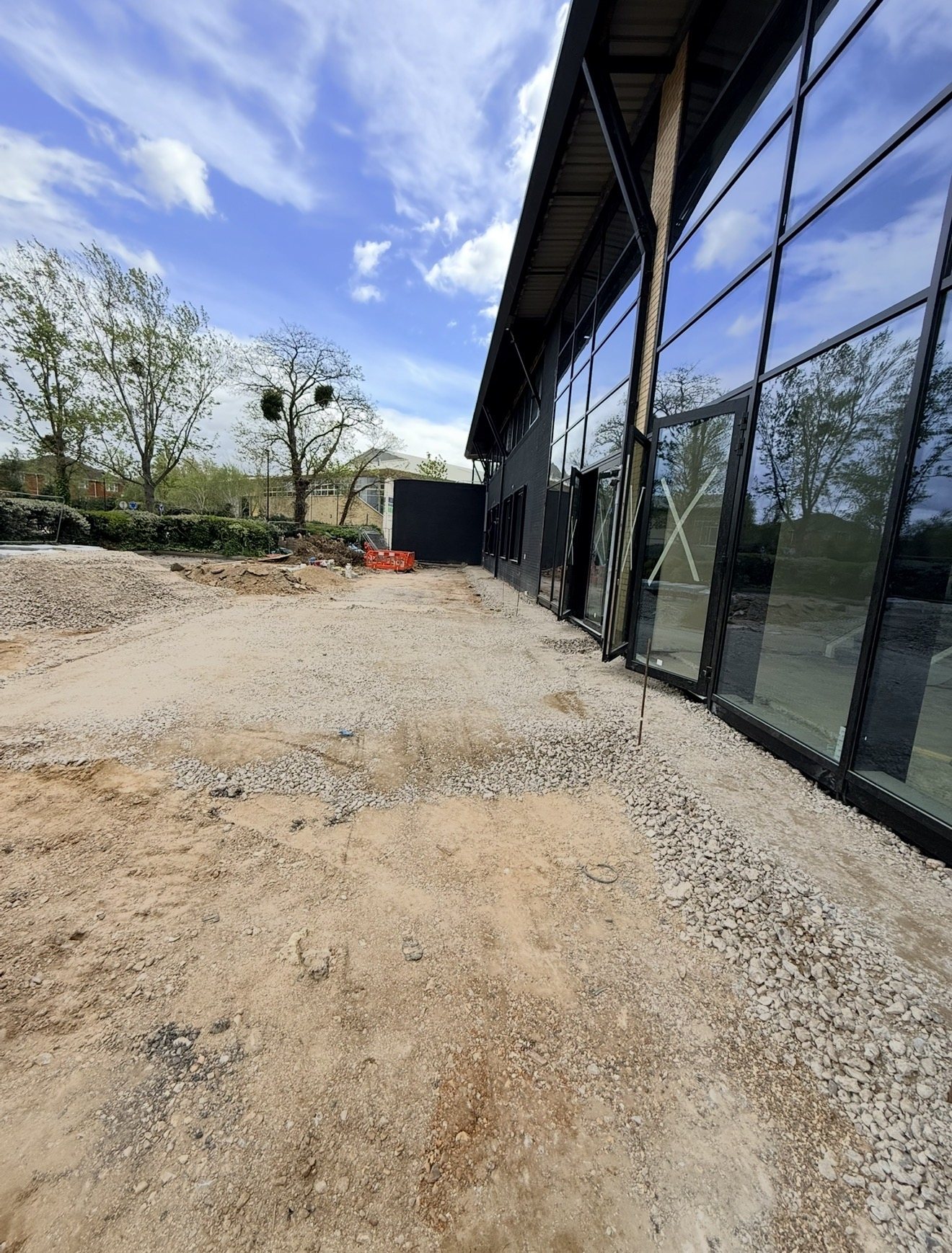 Initial site preparation and excavation at Heathrow West